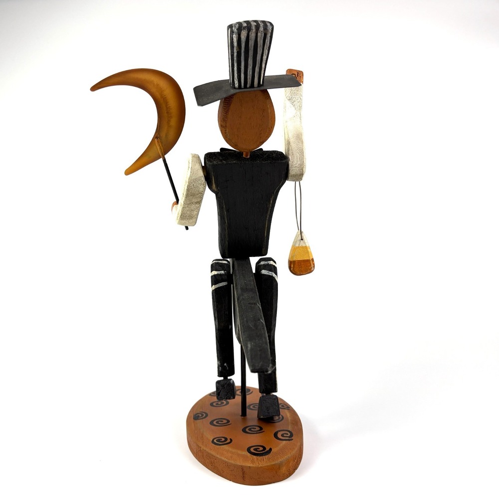 Primitives by Kathy Stand Up‎ Jack on Crow Dan DiPaolo Wooden Folk Art Halloween - Picture 6 of 15